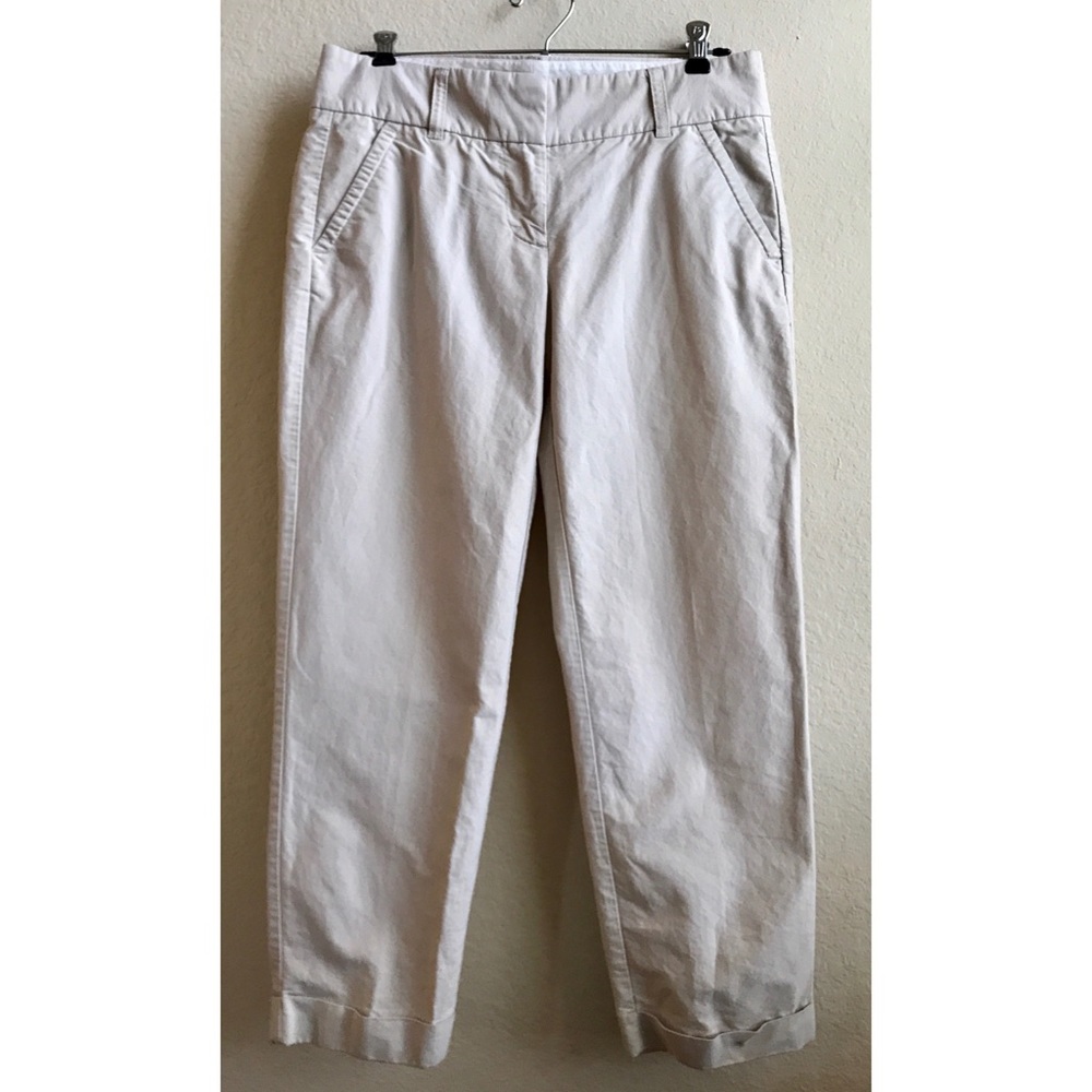 J. Crew cropped city fit khaki chino pants. 2